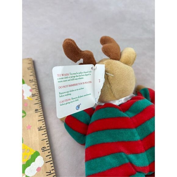 Vintage Soft Dreams My First Christmas Reindeer Rattle Plush - Picture 6 of 7
